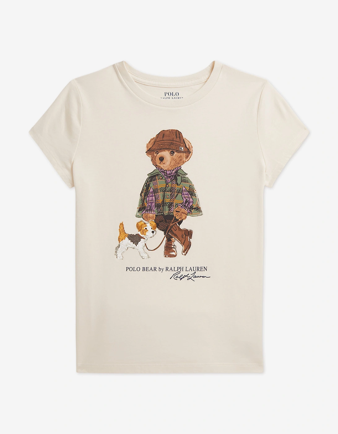 Ralph Lauren Girls Polo Bear T-Shirt in Ivory