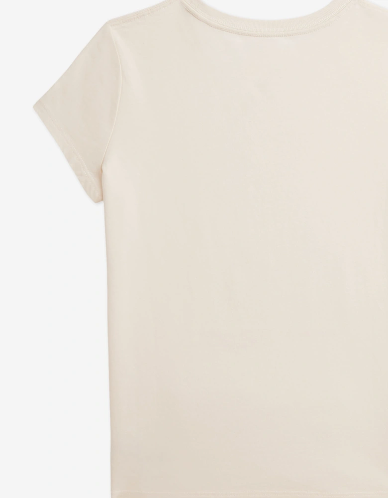 Ralph Lauren Girls Polo Bear T-Shirt in Ivory