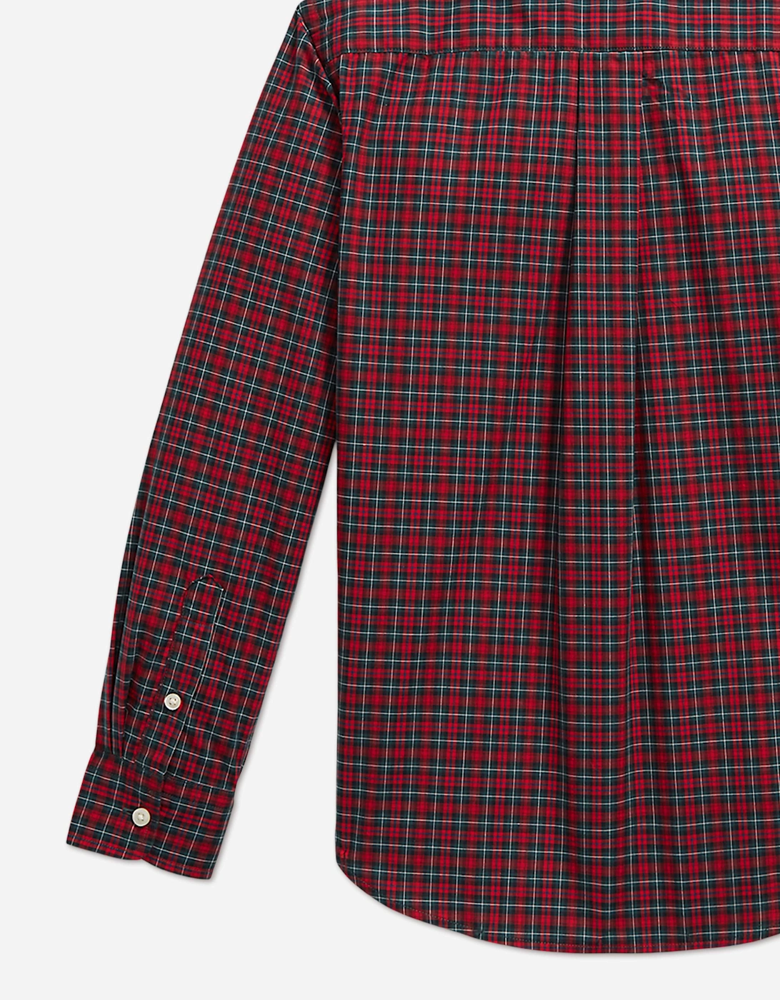 Ralph Lauren Boys Checked Poplin Shirt in Red