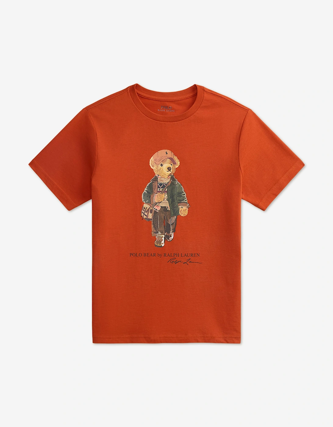 Ralph Lauren Ralph Lauren Boys Polo Bear T-Shirt in Orange