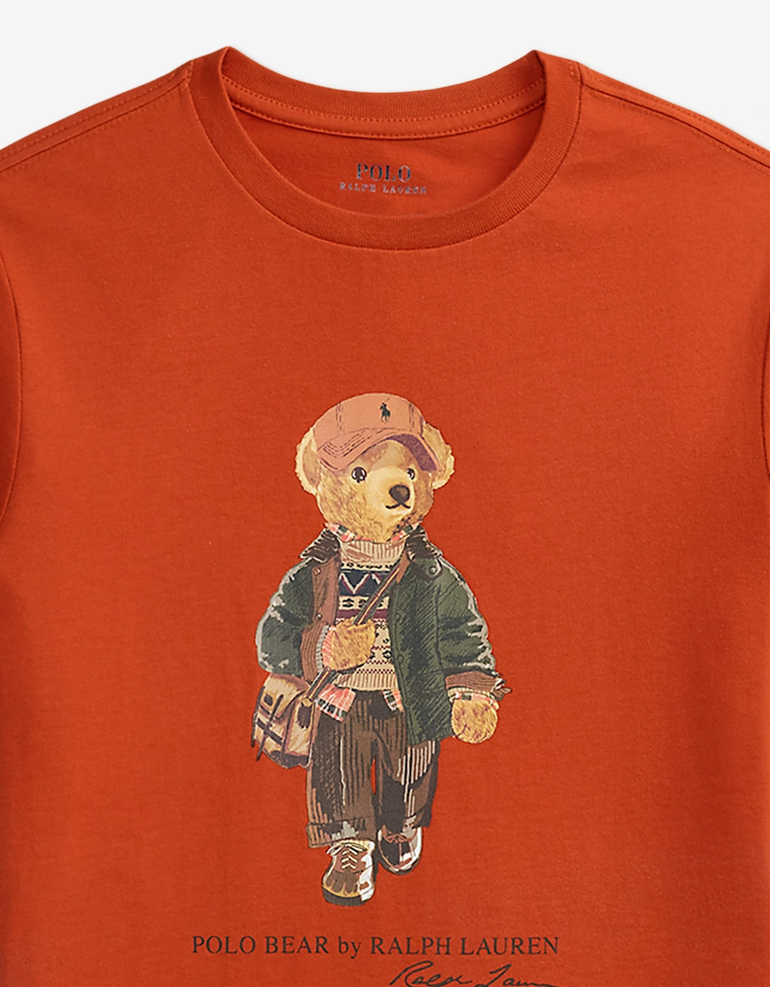 Ralph Lauren Boys Polo Bear T-Shirt in Orange