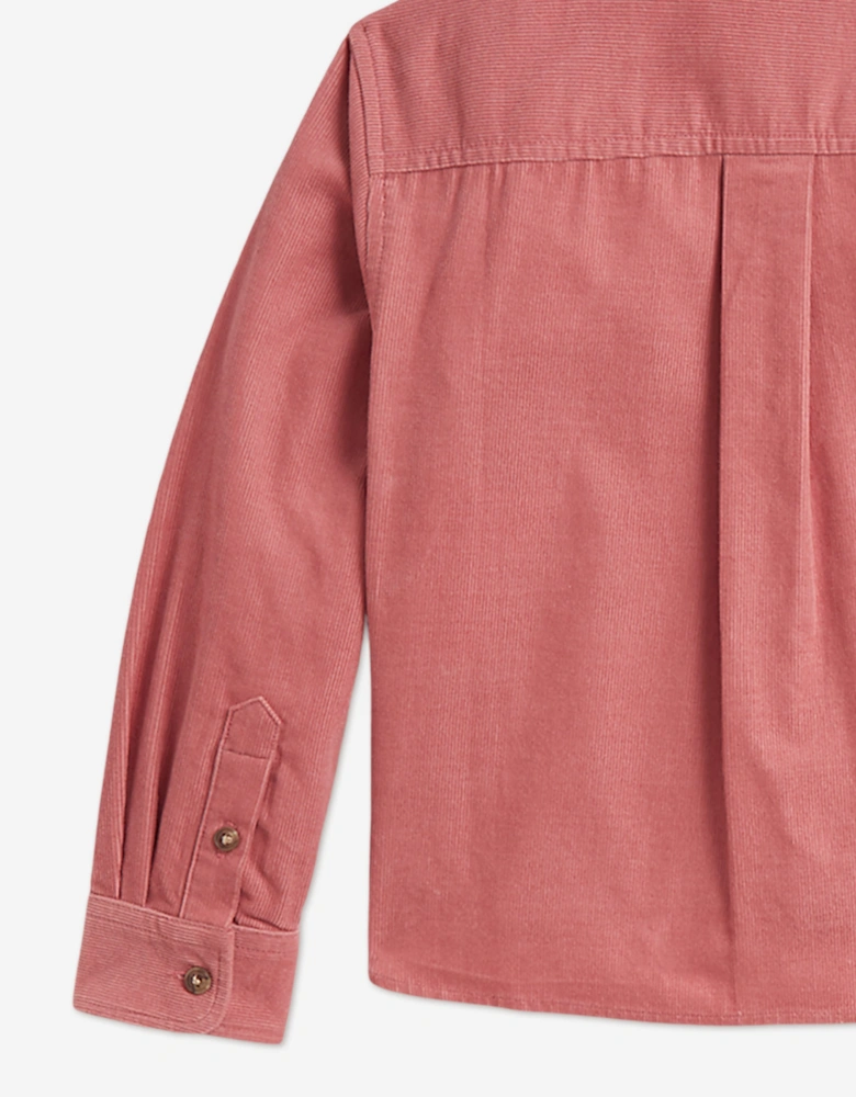 Ralph Lauren Girls Corduroy Shorts Set in Pink