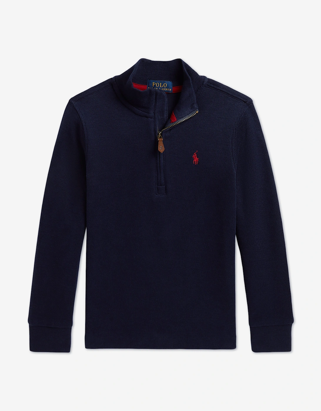Ralph Lauren Boy's Ralph Lauren Boys Estate Rib Half Zip Pullover in Navy