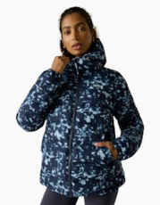 Navy Brushstroke Print