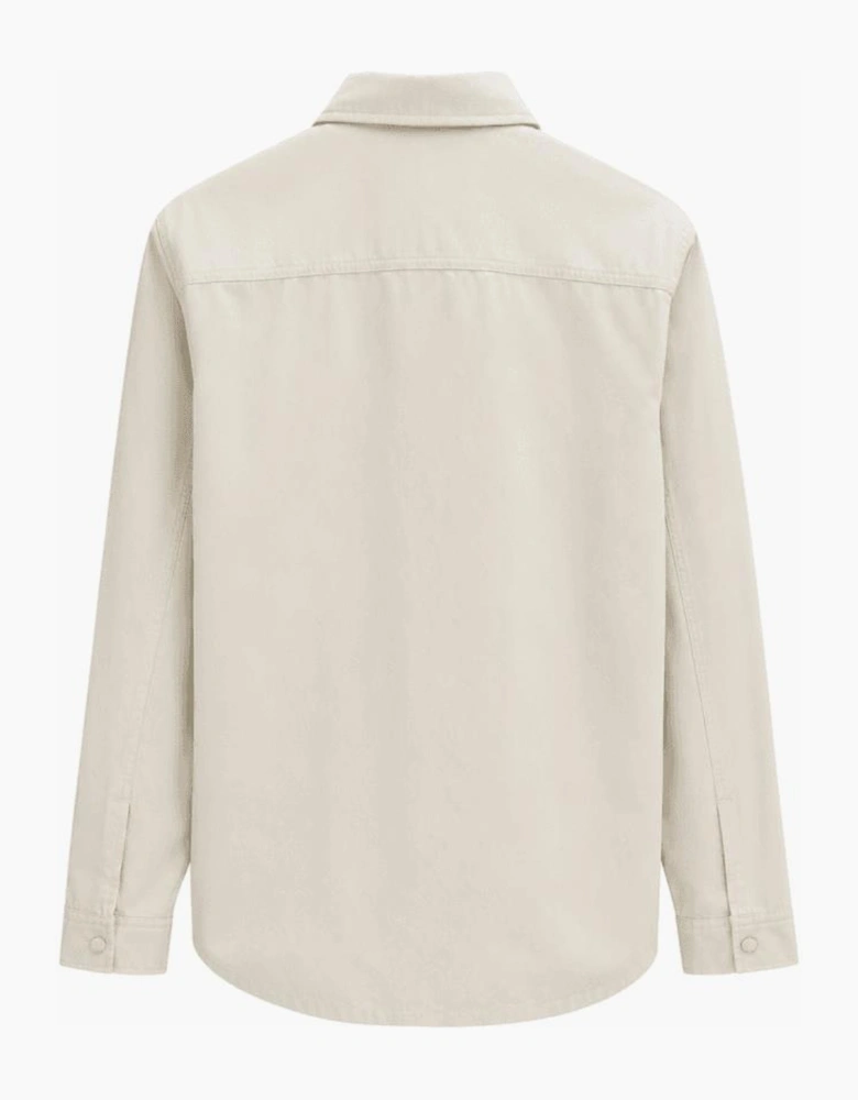 Hugo Boss Men's Beige Lozzy Zip Overshirt