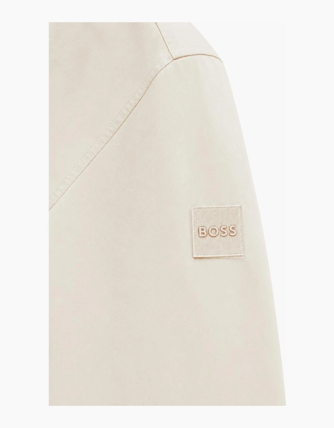 Hugo Boss Men's Beige Lozzy Zip Overshirt
