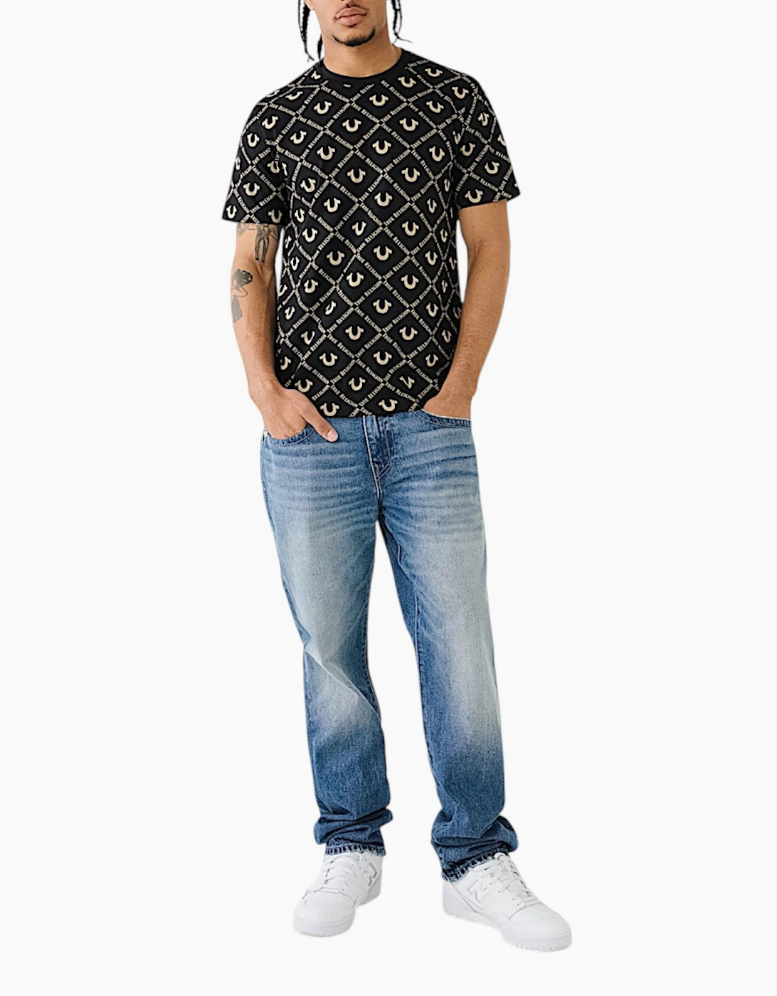 True Religion 108050 Mens T Shirts Short Sleeve Summer Tee