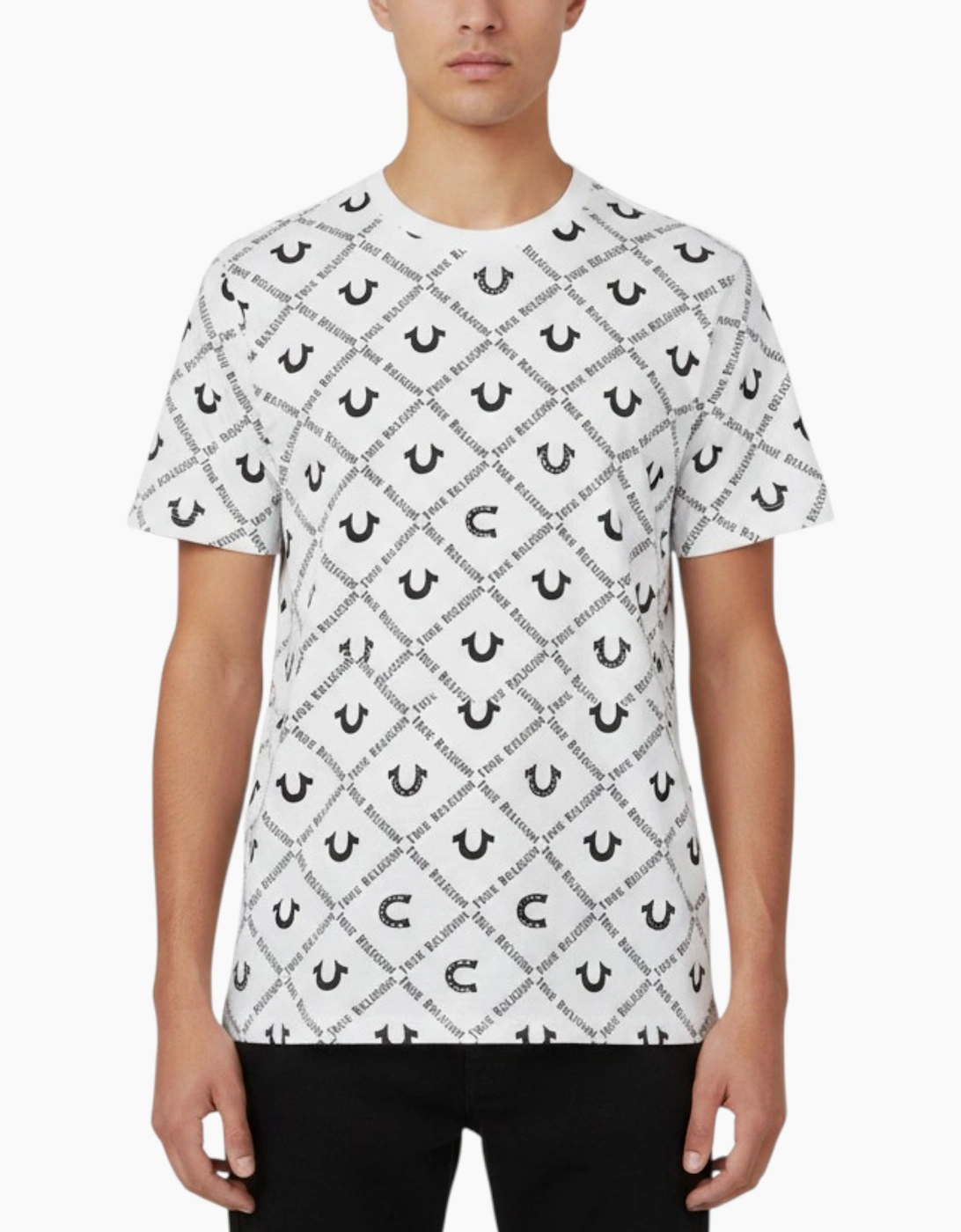 True Religion 108050 Mens T Shirts Short Sleeve Summer Tee