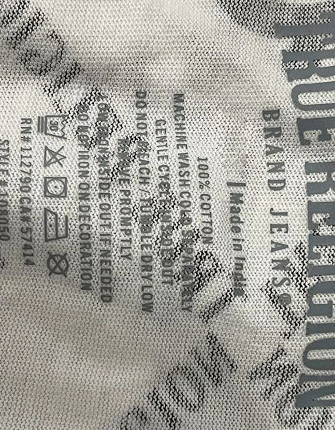 True Religion 108050 Mens T Shirts Short Sleeve Summer Tee