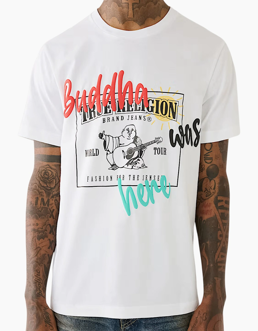 True Religion 108017 Mens T Shirts Crew Neck Tee