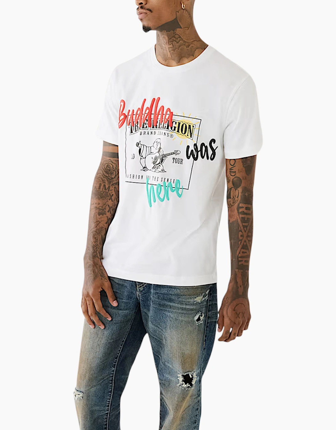 True Religion 108017 Mens T Shirts Crew Neck Tee