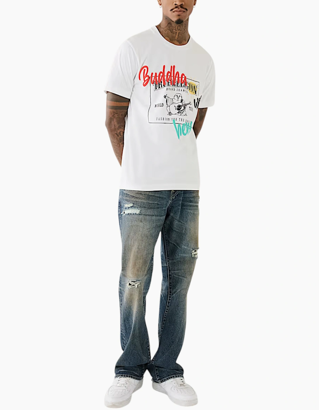 True Religion 108017 Mens T Shirts Crew Neck Tee