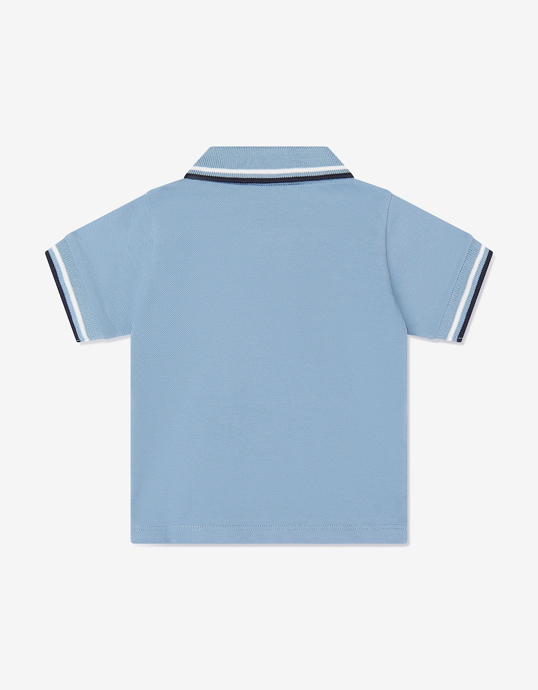 Moncler Enfant Baby Boys Logo Piqué Polo Shirt in Blue