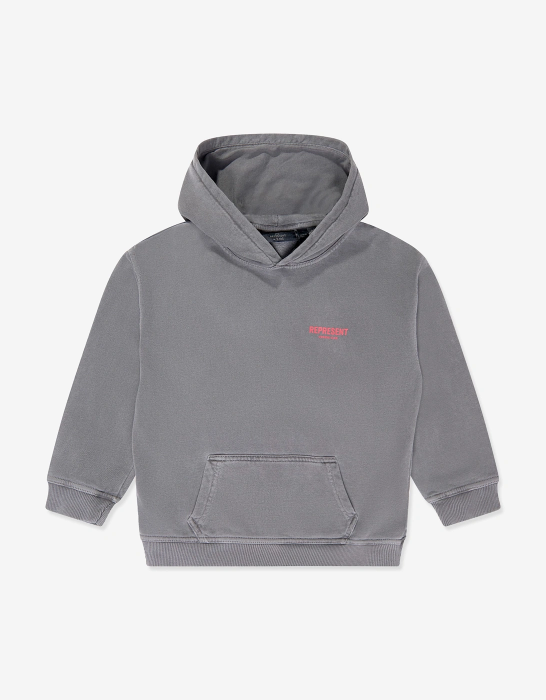Represent Girls Grey Mini Owners Club Hoodie  - Size 5 Years/6 Years Kids