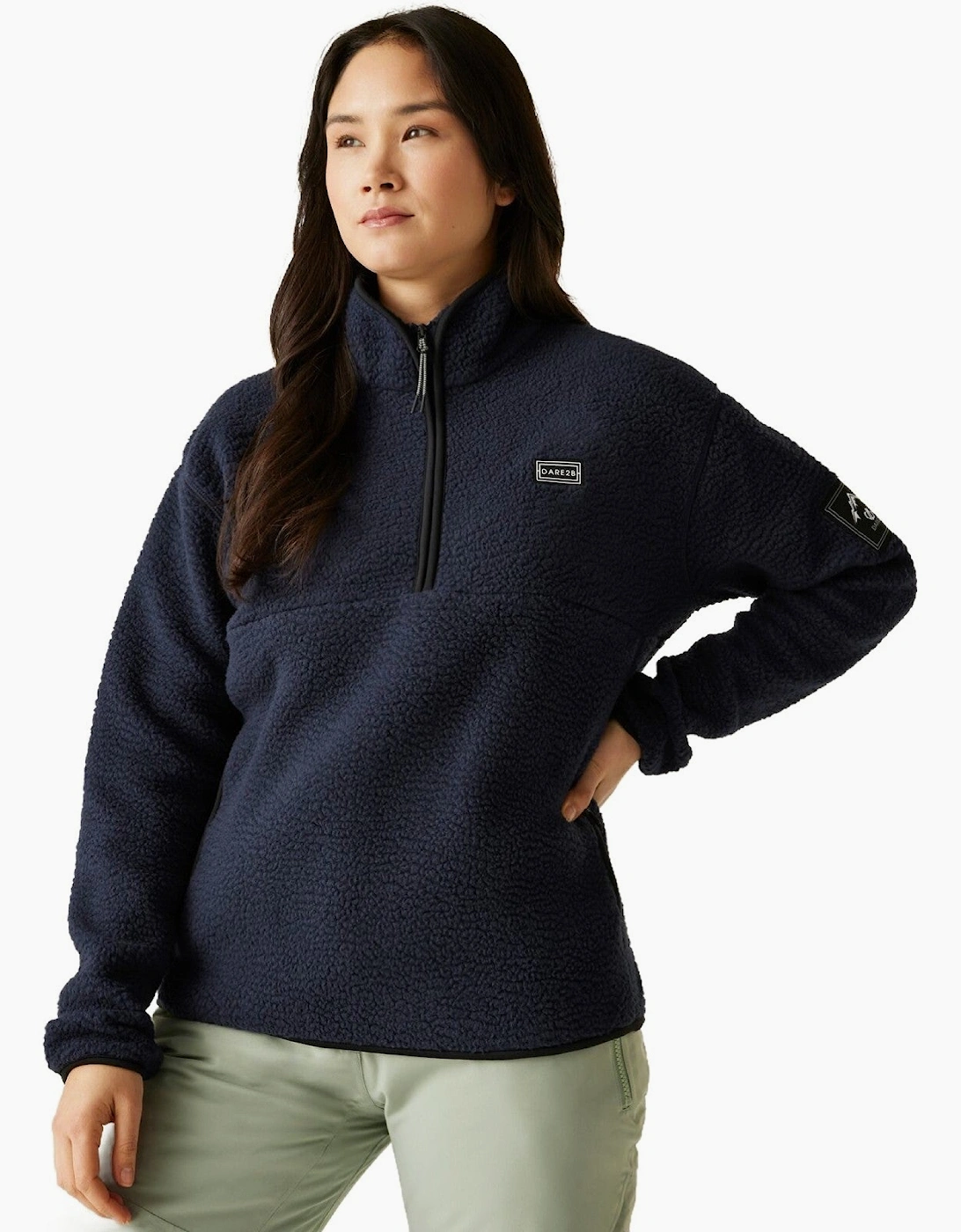 Dare 2b Womens Slid Out Half Zip Borg Fleece