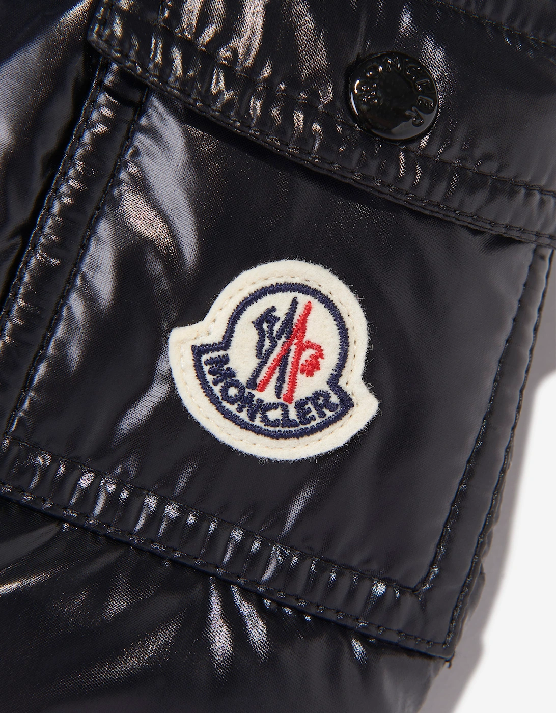 Moncler Enfant Girls Down Padded Bady Jacket in Black