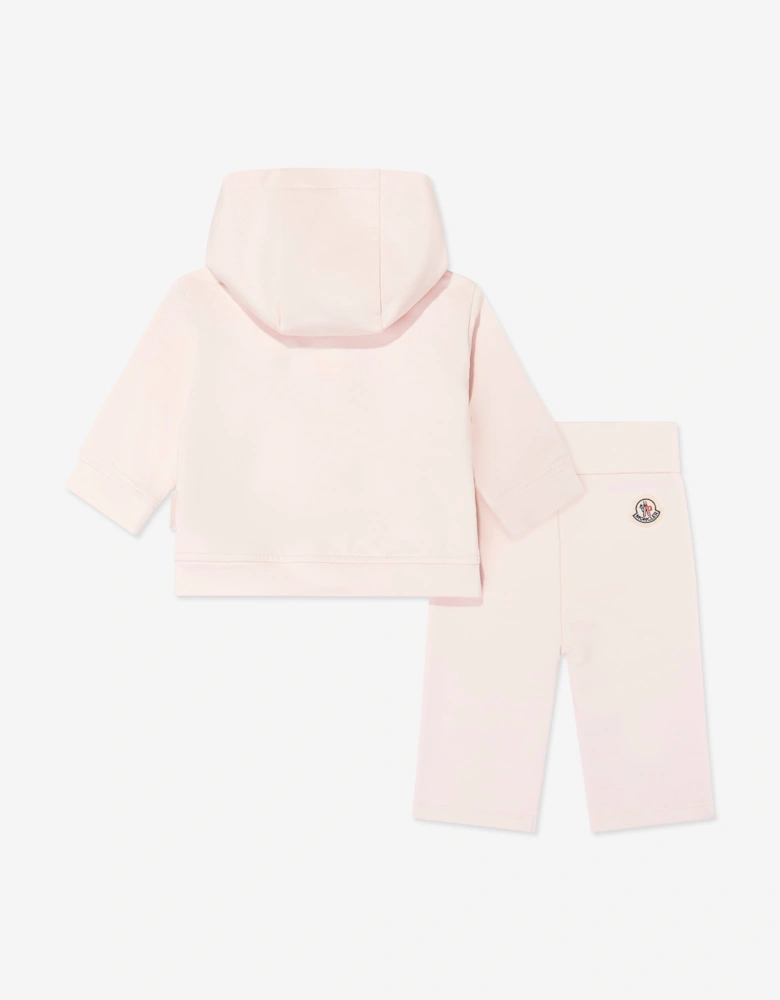 Moncler Enfant Baby Girls Logo Tracksuit in Pink