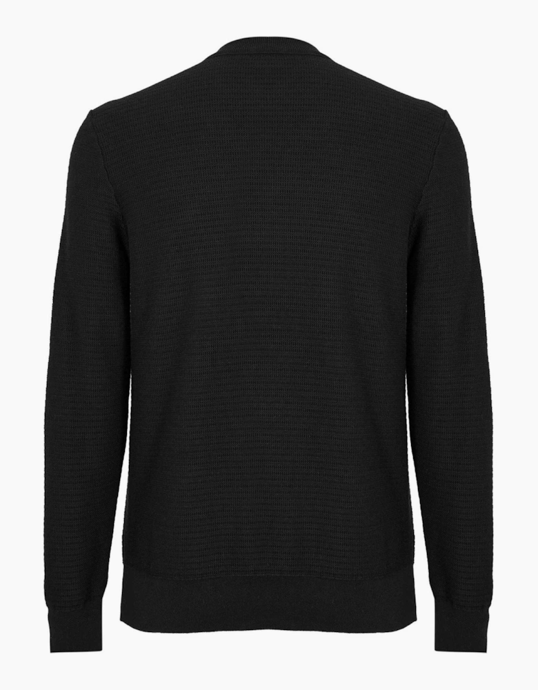 Anion Orange Cotton Cashmere Long Sleeve Crew Neck Jumper