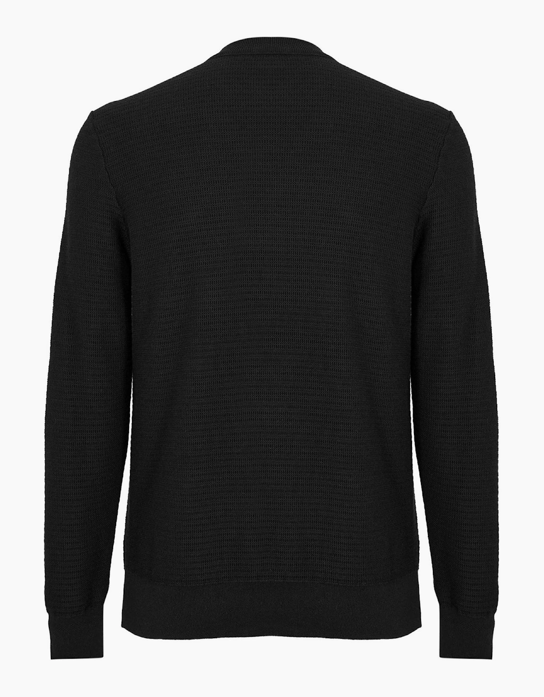 Anion Orange Cotton Cashmere Long Sleeve Crew Neck Jumper