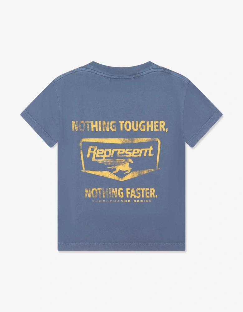 REPRESENT Kids Mini Nothing Faster T-Shirt in Blue