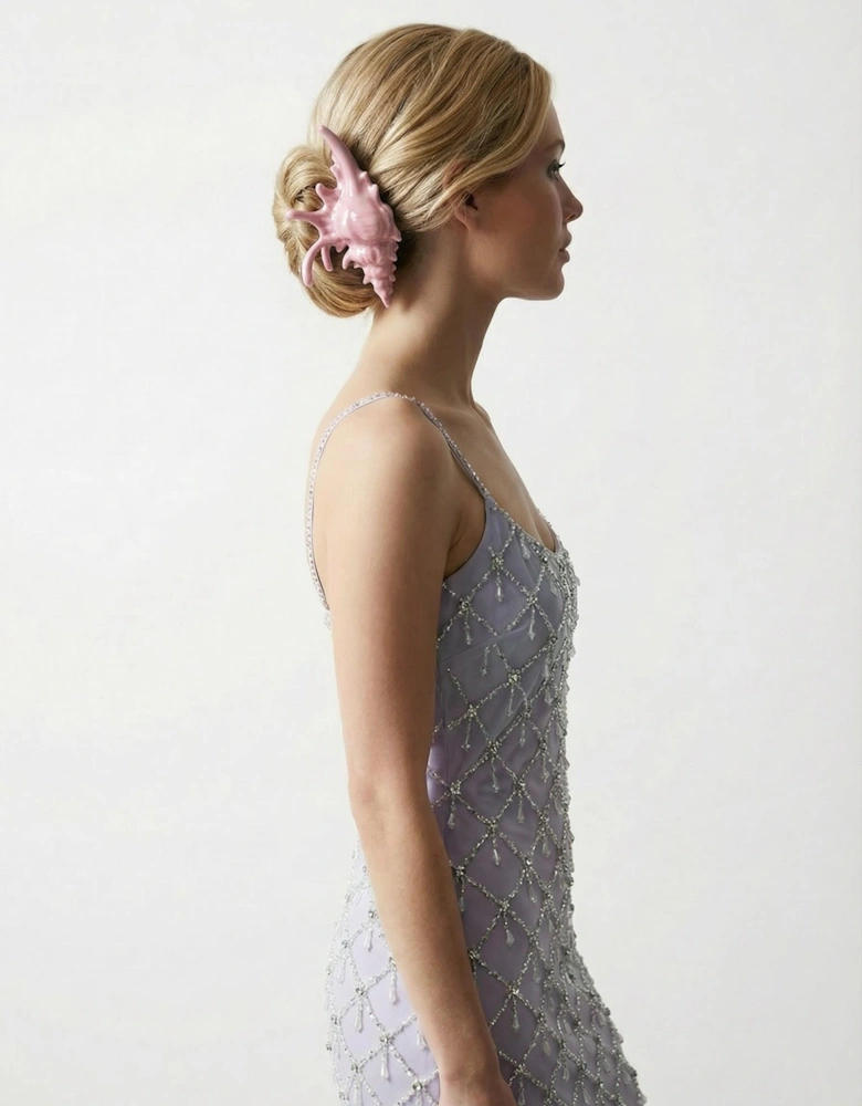 Nerina Coral Hair Clip