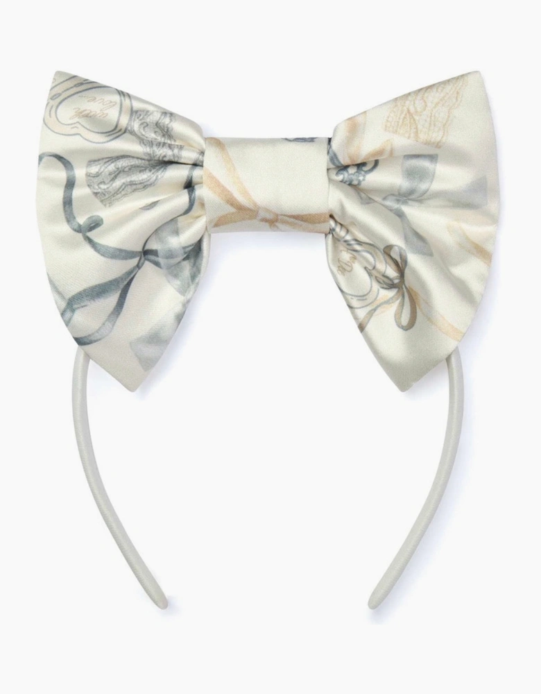 A DEE ALLIE PRINTED BOW HEADBAND W262917