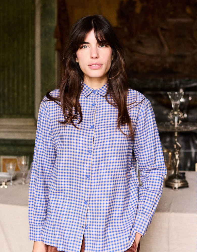 Women's Chemise Femme Vichy Blouse