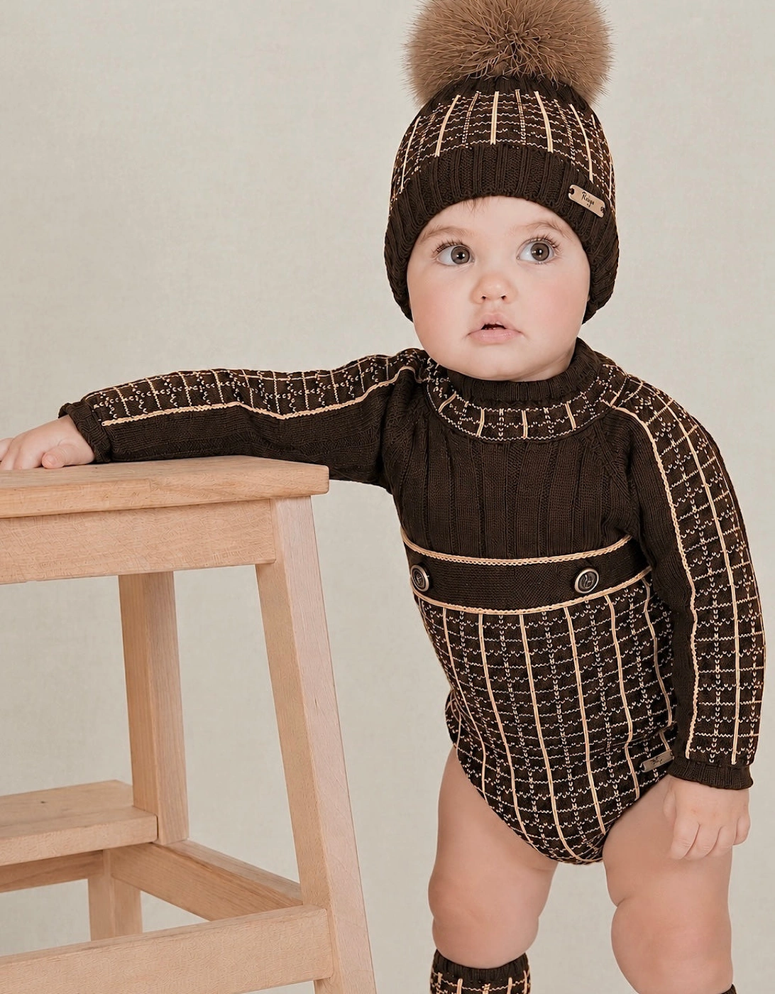 Boys Brown and Camel Socks
