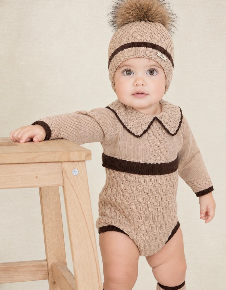 Boys Camel and Brown Socks