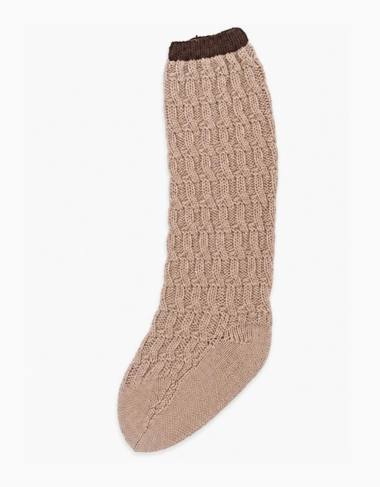 Boys Camel and Brown Socks