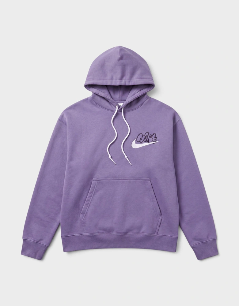 Solo Swoosh Graphic Hoodie Purple
