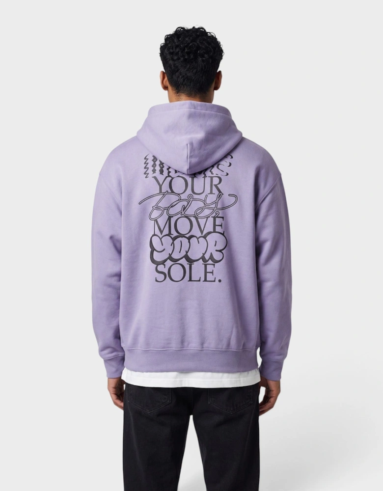 Solo Swoosh Graphic Hoodie Purple