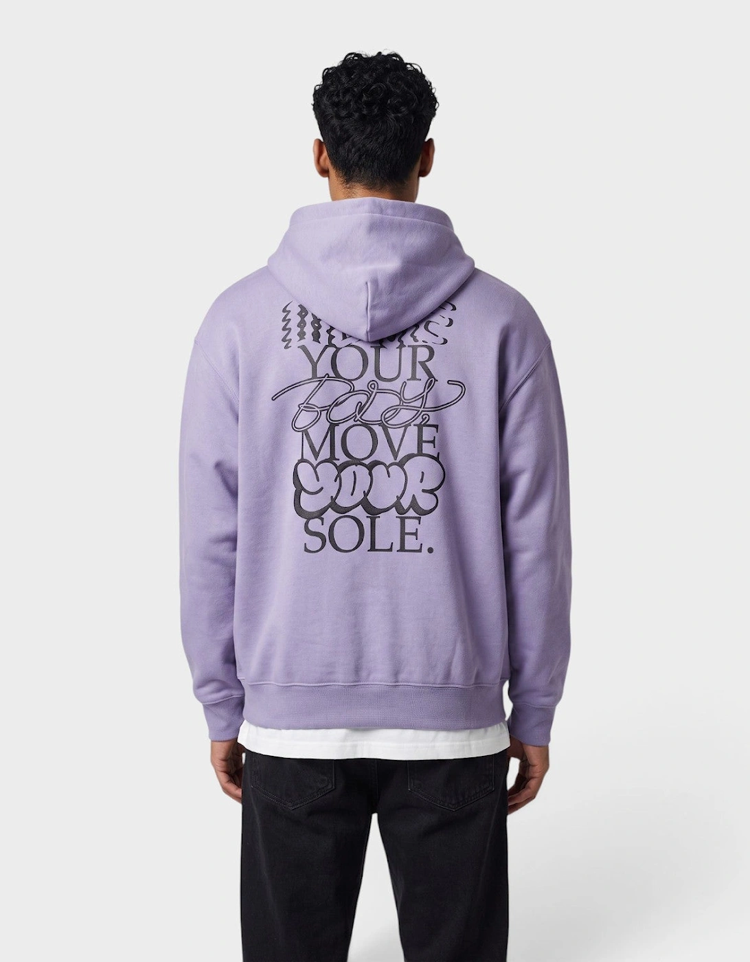 Solo Swoosh Graphic Hoodie Purple