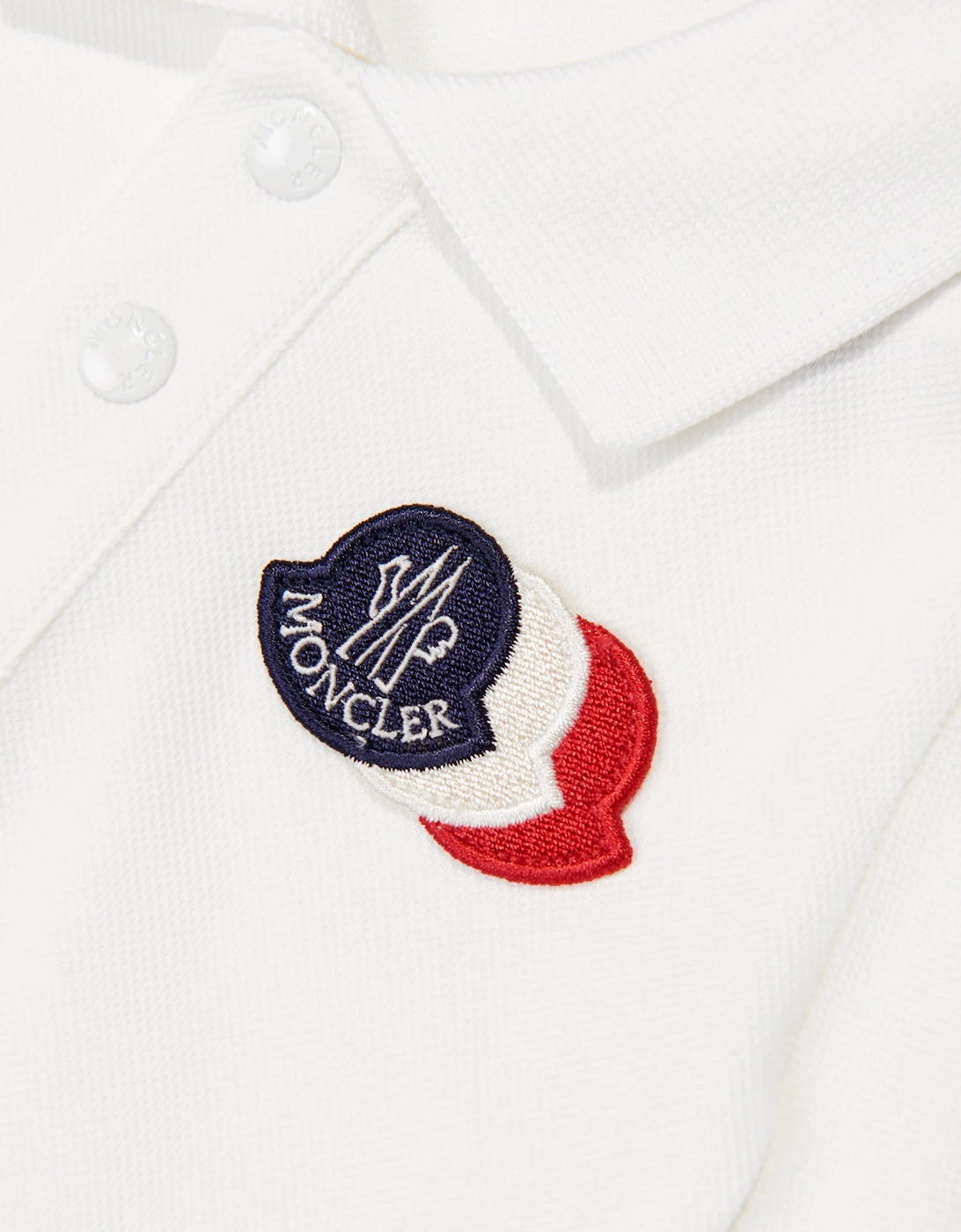 Moncler Enfant Baby Boys Logo Polo Shirt in White