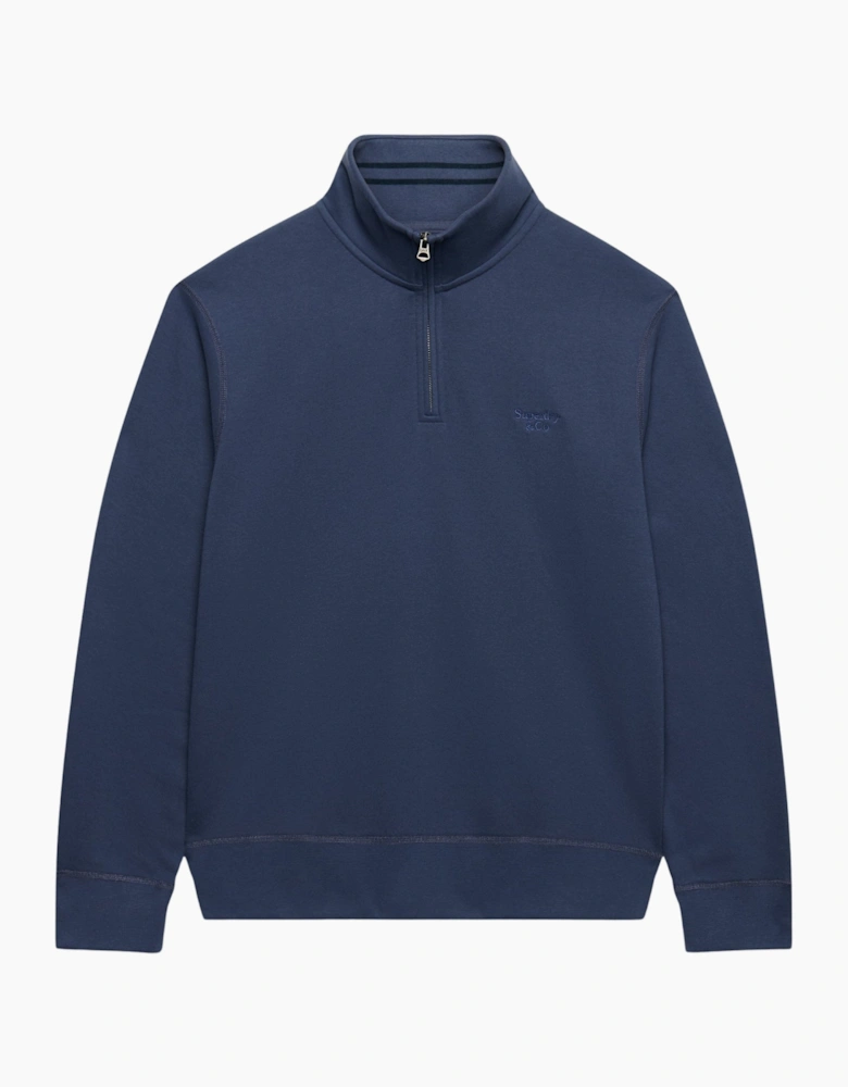Superdry Mens Essential Serif Logo Half Zip Sweatshirt
