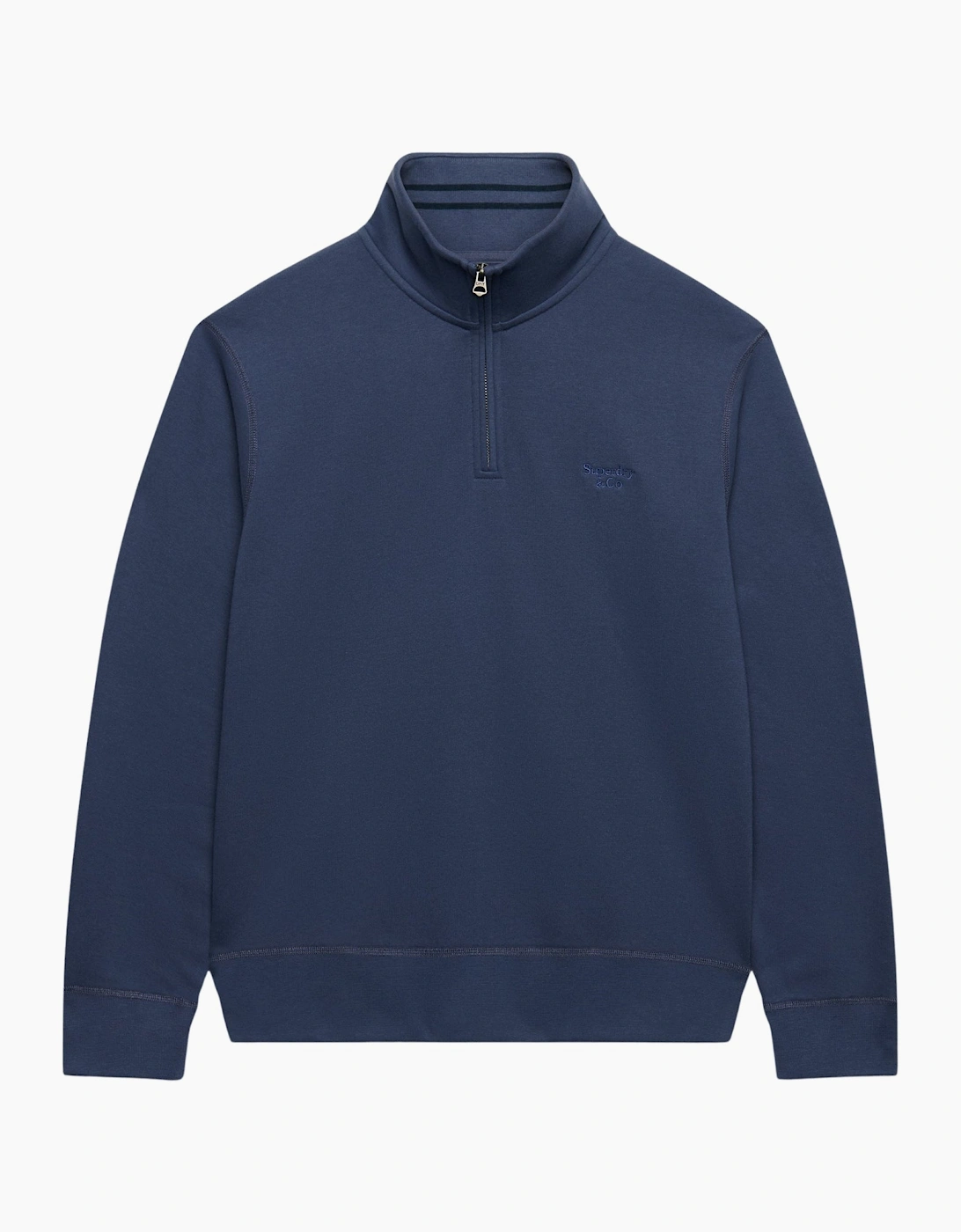Superdry Mens Essential Serif Logo Half Zip Sweatshirt