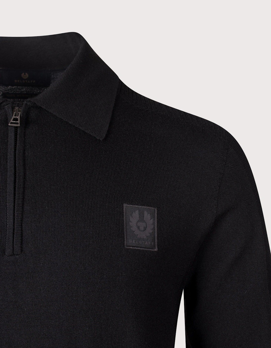 Regular Fit Long Sleeve Colden Knitted Polo Shirt