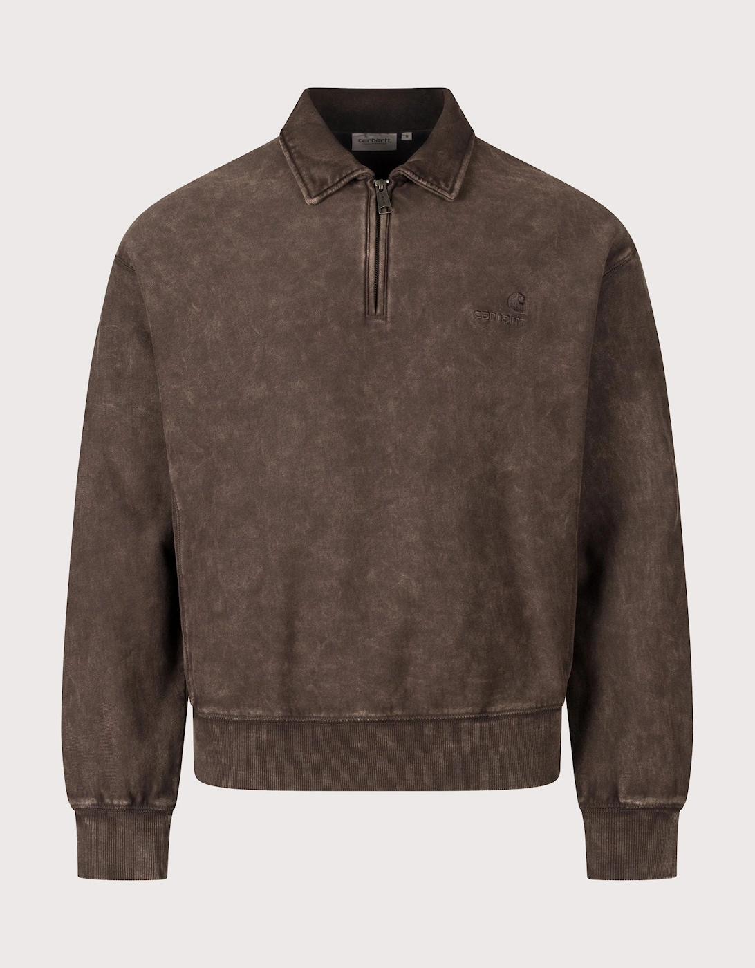 Boxy Loose Fit Lambert Polo Neck Sweatshirt
