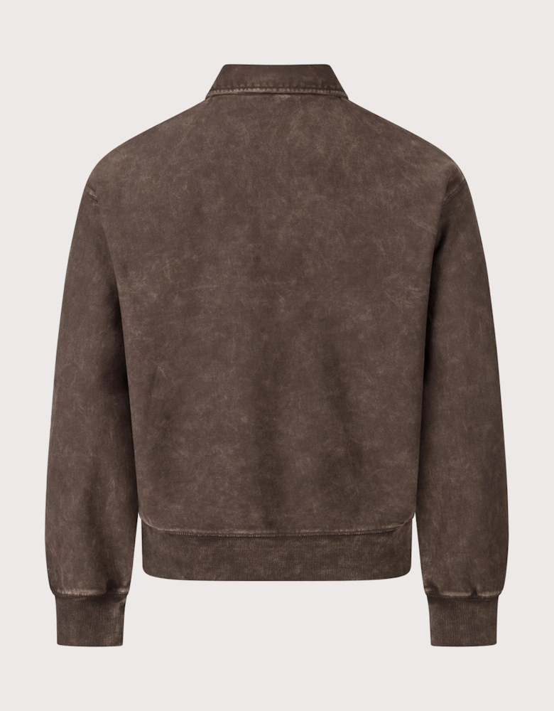 Boxy Loose Fit Lambert Polo Neck Sweatshirt