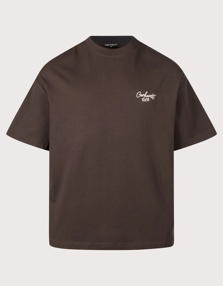 Boxy Loose Fit Signature Script T-Shirt