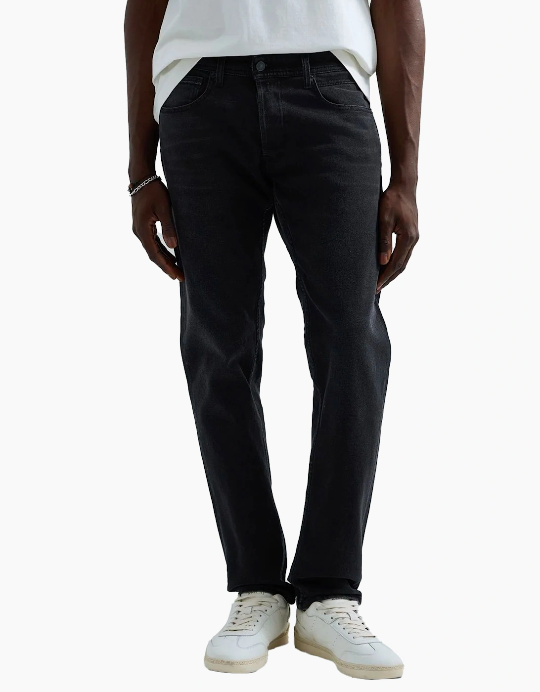 Replay Men's Replay Grover straight leg fit Jean washed black