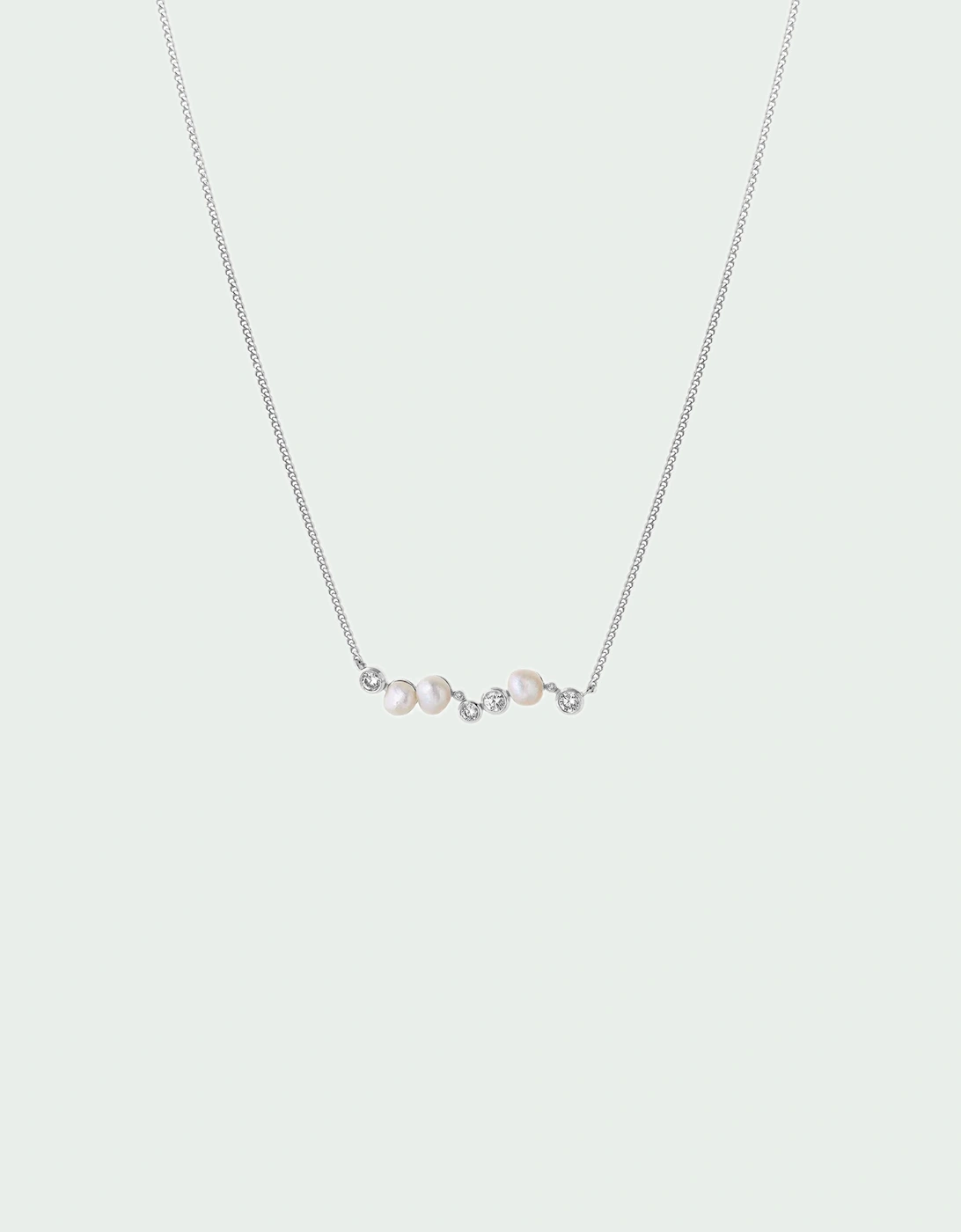 Tutti & Co Tutti & Co Women's Oyster Necklace - Silver