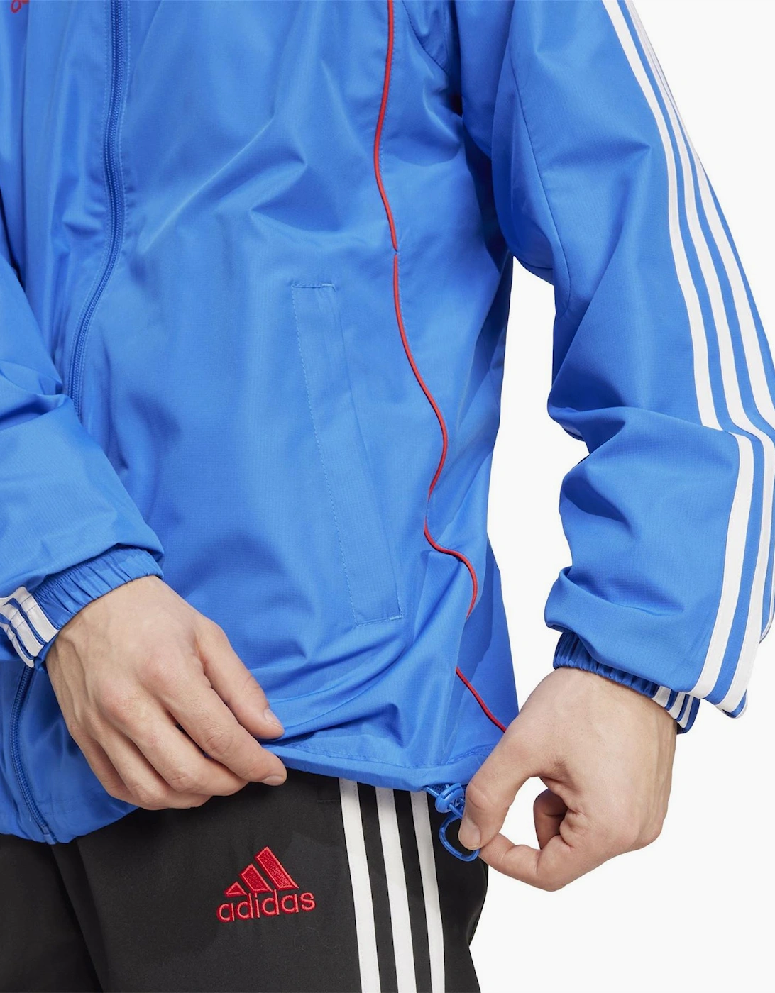 MUFC Hooded Neck Rain Jacket with Chest Pocket