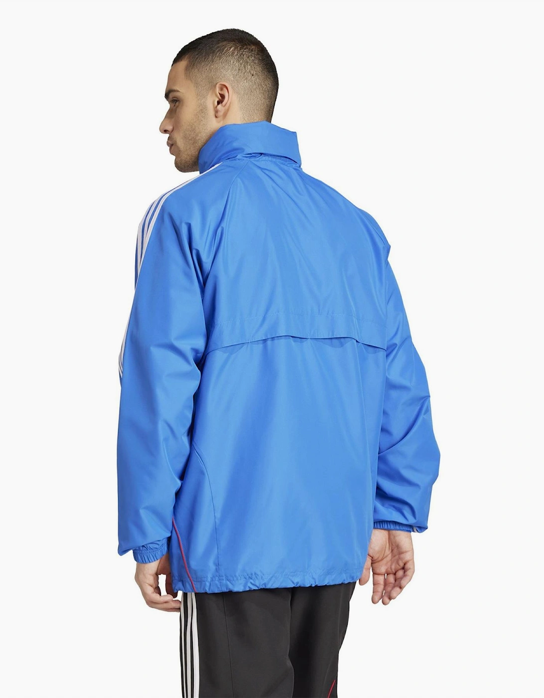 MUFC Hooded Neck Rain Jacket with Chest Pocket