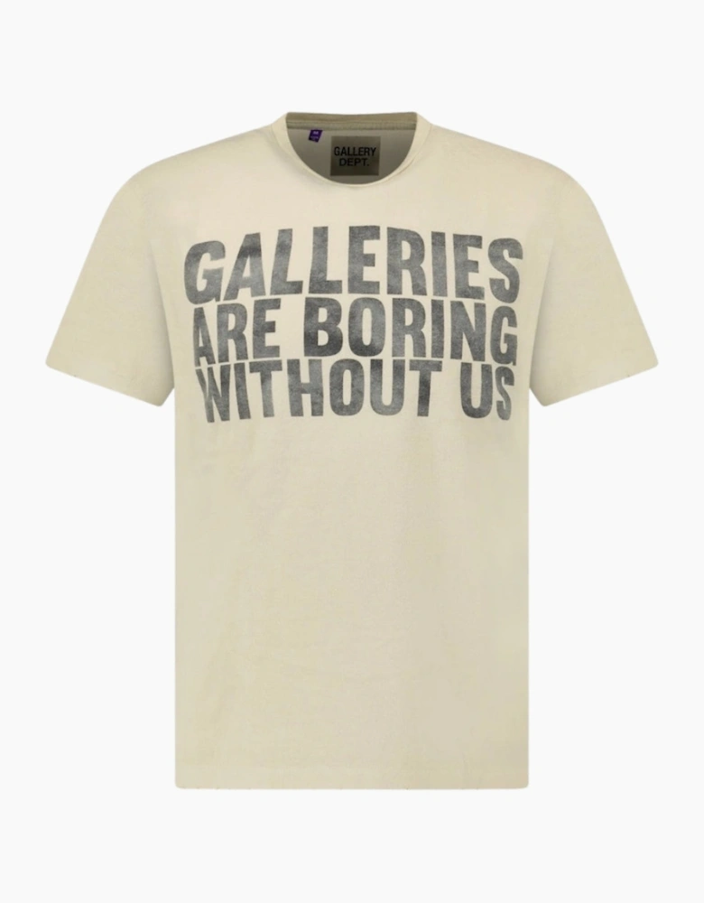 Gallery Dept Boring Tee Antique White T-Shirt