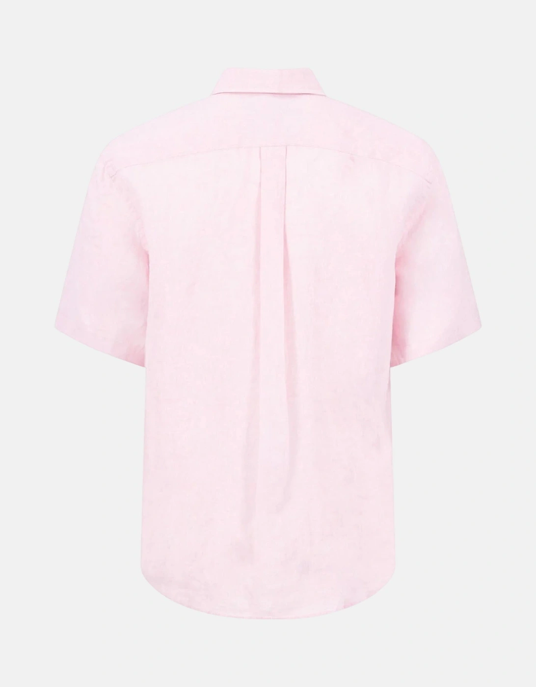 Premium Linen Button Down Short Sleeved Shirt Magnolia
