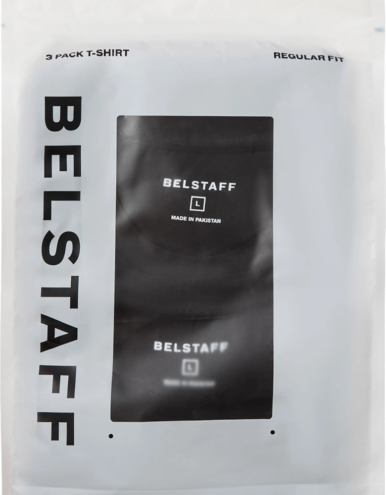 BELSTAFF 3 PACK T-SHIRT BLACK