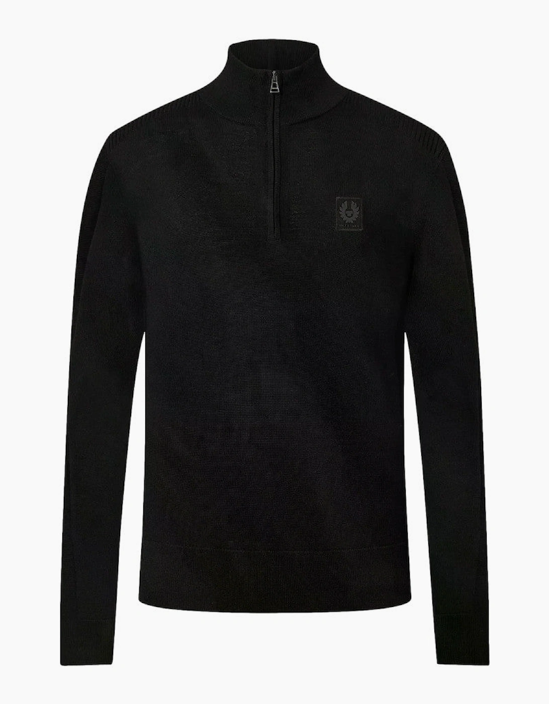 Belstaff Colden Merino Quarter Zip  Black