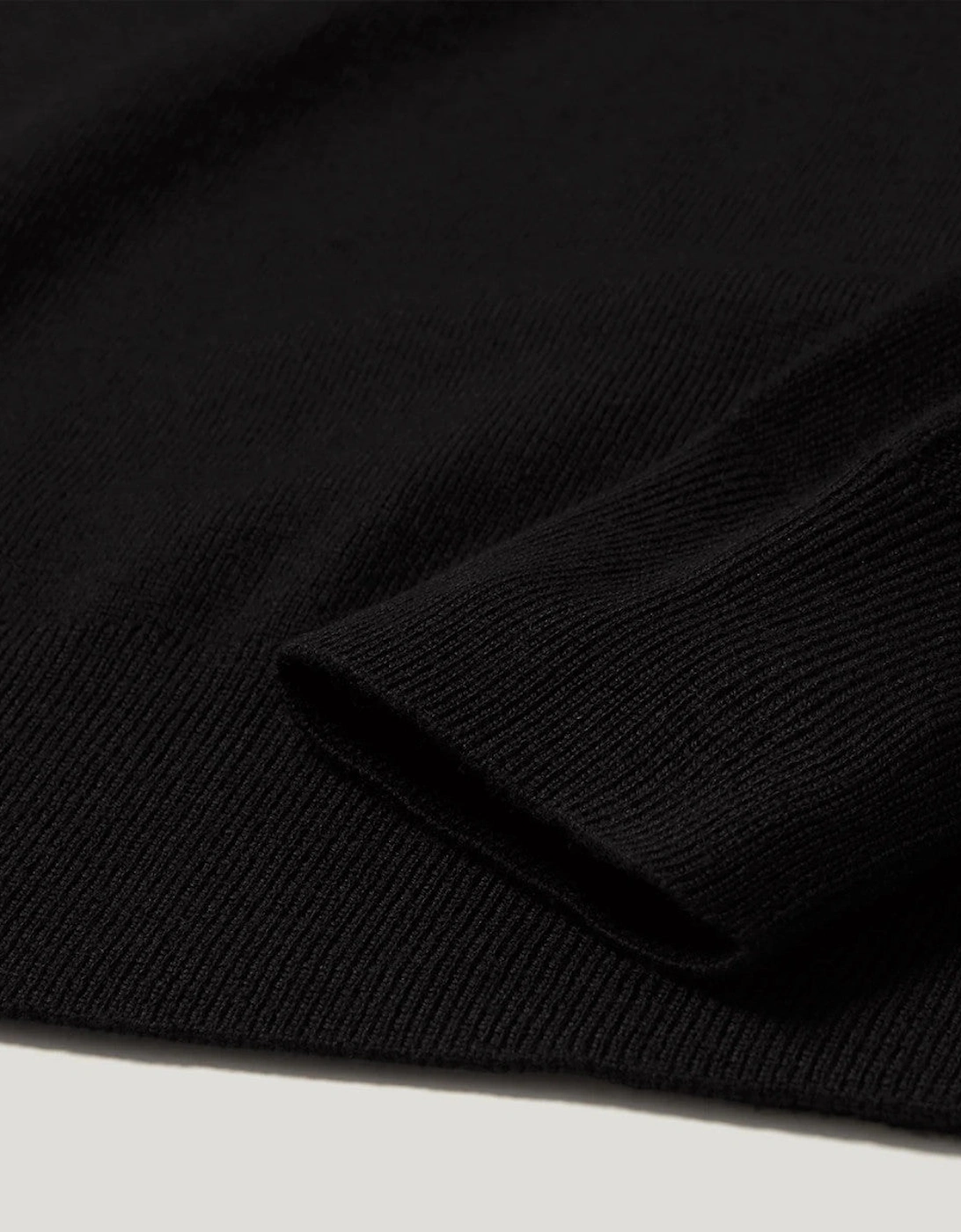 Belstaff Colden Merino Quarter Zip  Black