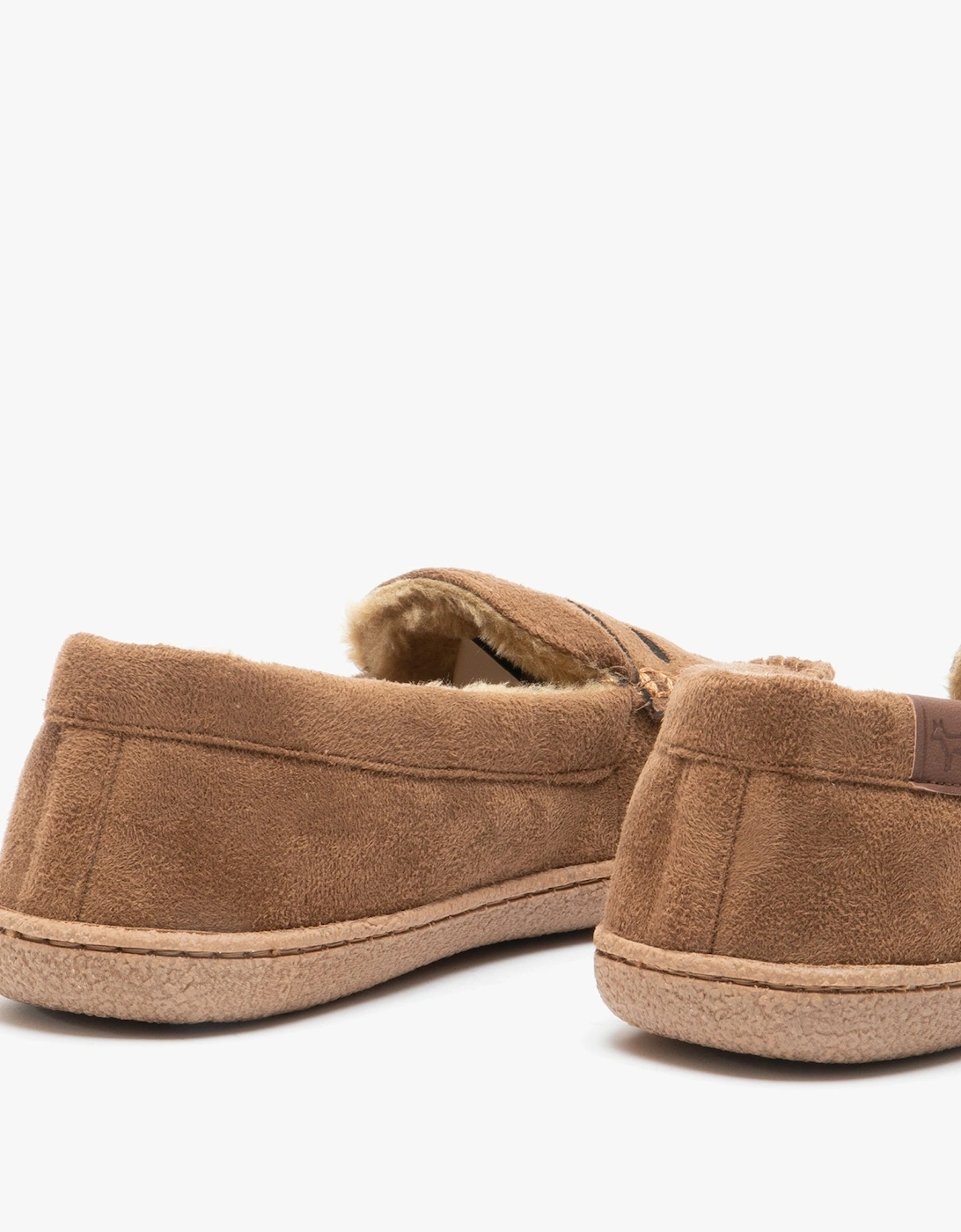 Jo & Joe NEWHAMPSHIRE Mens Moccasin Slippers Cognac